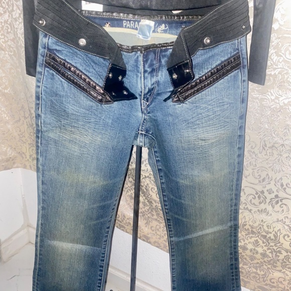 Ladies Parasuco Ergonomic Removable Belt Jeans Sz 27 - Picture 7 of 13